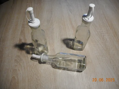 3er-Set Öl und Essig Flasche für Olivenöl Öl Essigspender mit Ausgießer 150 ml