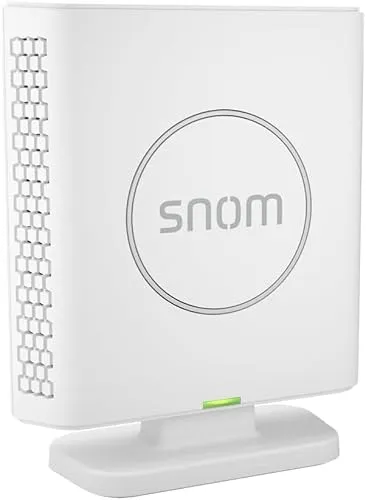 Snom M6 DECT-Repeater Für Schnurlos Erweiterte Reichweite, Kompatibel mit M300/M400/M700/M900, Unterstützt 5 GespräChe, Einzel-/Multizellbasis, Breitband-Audio, 112x90x36mm
