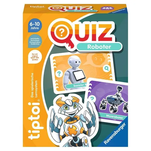 Ravensburger tiptoi 00164 Quiz Roboter, Quizspiel, für 1-4 Spieler