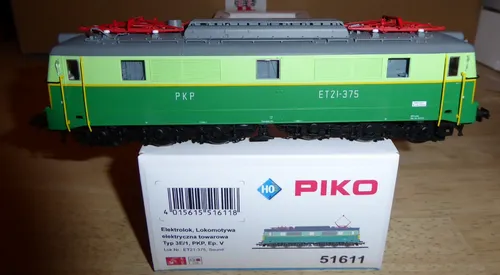 Piko 51611 H0 DCC-Sound Elektrolok der PKP ET 21-375 Epoche 4/5 mit LED in OVP