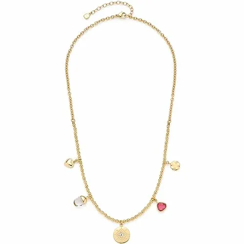 Leonardo Jewels Halskette Giselle - Elegante Edelstahlkette in IP Gold mit Glas - Halskette aus Edelstahl mit edlem IP Gold-Finish und Glasdetails, ideal für stilvolle Akzente bei jedem Outfit.