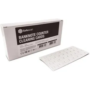 15er-Pack Reinigungskarten für Banknotenzähler - Safescan, chemiefrei, für optimale Wartung von Geldzählern und Kassensystemen