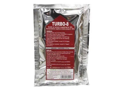 TURBO 8 Hefe Turbohefe Alcoferm für 25 l Wein Likör selber machen