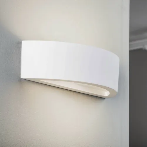 Lindby Wandleuchte Konstantin - Dimmbare Wandlampe aus Gips und Metall - Moderne Wandleuchte in Weiß, dimmbar und ideal für Schlafzimmer, Wohnzimmer oder Flur. Setze Akzente mit flexiblem Licht und stilvollem Design!