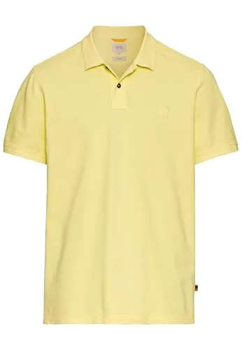 camel active Herren Kurzarm Poloshirt Gelb - Hochwertiges Poloshirt aus 100% Baumwolle mit Seitenschlitzen für optimale Bewegungsfreiheit. Ideal für lässige Outfits im Alltag. Perfekt für Herren, die Komfort und Stil schätzen.