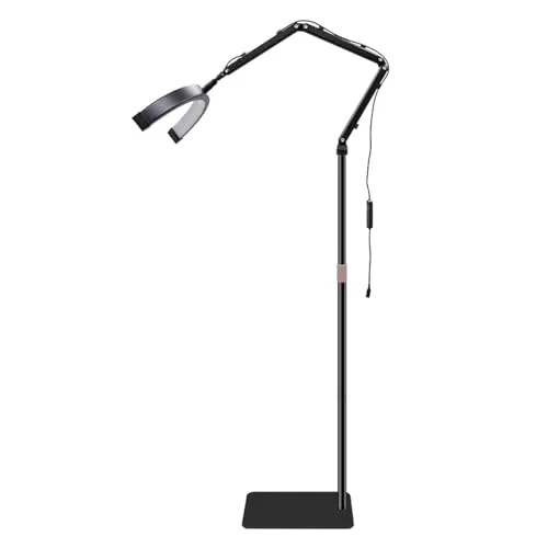 Produktbild LED Halbmond Beauty Light Farbtemperatur 3000K-6000K Schwenkbar stabile Stand & Telefonhalterung