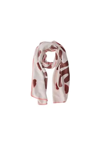 Oui Damen Schal oversized geschnitten Wording