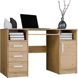 Schreibtisch, Artisan Eiche, 120 x 75 x 60 cm - Braun