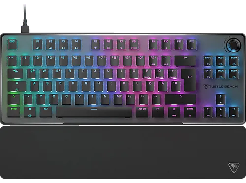 Turtle Beach Vulcan II TKL Pro Gaming-Tastatur - Gaming-Tastatur mit abnehmbarer Handballenauflage und leisen Tasten für komfortables Spielen. Ideal für Gamer, die Wert auf Programmierbarkeit und Tragbarkeit legen.