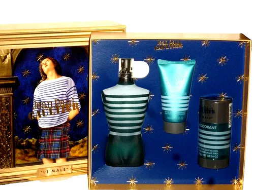 JEAN PAUL GAULTIER Duft-Set Le Male - 125ml Eau de Toilette & Pflege-Set - Duft-Set für Herren mit dem ikonischen Le Male Eau de Toilette, inklusive After Shave Balsam und Duschgel für ein rundum gepflegtes Erlebnis.