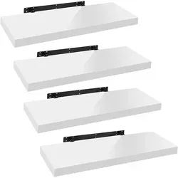 Woltu Wandregal 4-tlg. freischwebend 80 cm