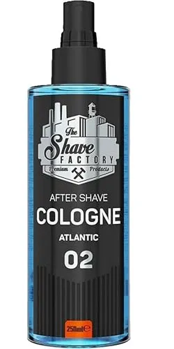 The Shave Factory – Atlantic 02 After Shave Cologne Spray – Parfümiertes Eau de Cologne nach der Rasur 400 ml