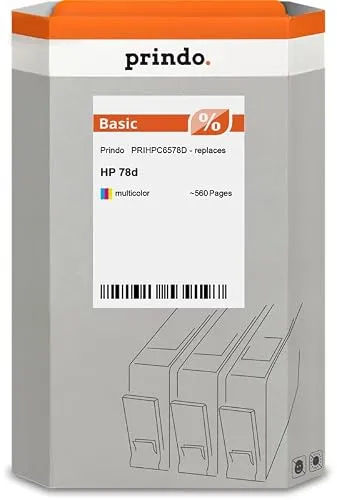 prindo Basic mehrere Farben Druckerpatrone – kompatibel mit HP C6578D, ca. 560 Seiten (PRIHPC6578D)