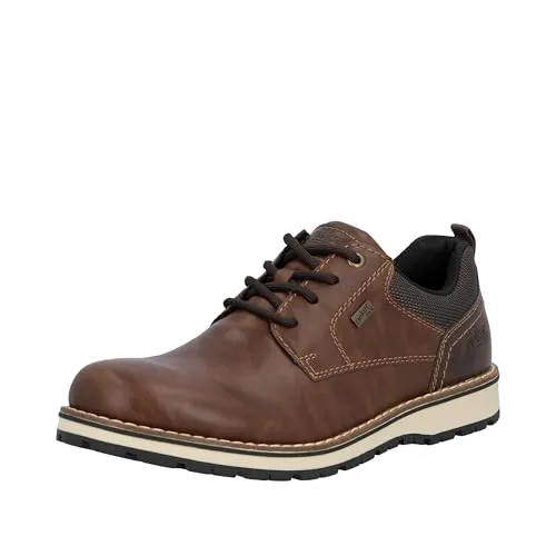 Rieker Herren eleganter Schnürer in Braun, Größe 43 - Wanderschuhe mit elegantem Design, aus hochwertigem Leder, ideal für stilvolle Outdoor-Aktivitäten und den Alltag.