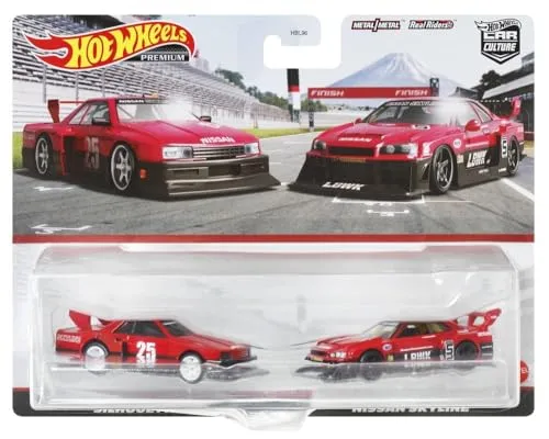 Hot Wheels Premium 2-Pack Spielzeug-Auto - Entdecken Sie das Hot Wheels Premium 2er-Pack für Sammler, mit detailgetreuen Die-Cast-Autos und hochwertigen Real Riders Reifen. Ein Muss für jeden Hot Wheels Fan!