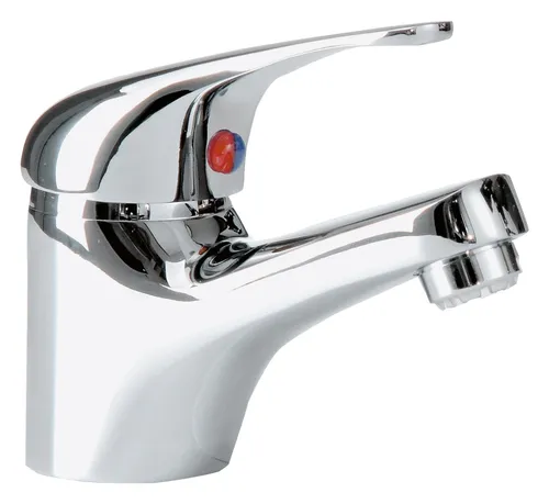 Sanitop-Wingenroth Einhebelmischer Samba für Waschtisch Niederdruck chrom - 76086 7 - Küchenarmaturen mit modernem Design, ideal für Niederdrucksysteme und bietet eine einfache Handhabung für optimale Kontrolle.