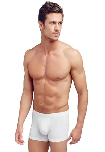 Jockey Trunk Cotton + (3er Pack) weiß XL - Herrenunterhosen im praktischen 3er Pack, aus hochwertiger Baumwolle für höchsten Tragekomfort und atmungsaktive Eigenschaften.