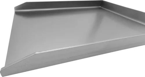 Kette ́s Grillzubehör Grillplatte Edelstahl für Rösle Gasgrills - Grillzubehör aus rostfreiem, lebensmittelechtem Edelstahl, ideal für perfekte Grillresultate bei bis zu 350 °C. Maße: 450x420mm, perfekt für Burger und mehr.