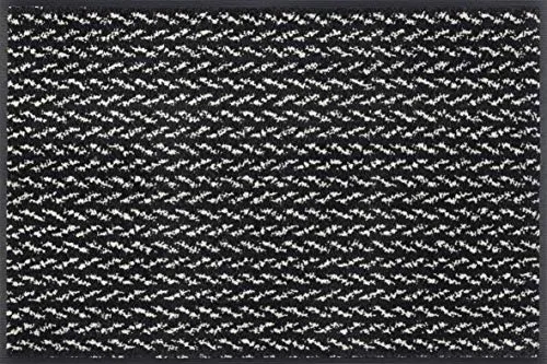 wash+dry by Kleen-Tex Fußmatte Duo Pepper - Rutschhemmende Schmutzfangmatte für drinnen und draußen - Nachhaltige Fußmatte mit 2-farbigem Design, rutschhemmend und waschbar bis 60 Grad. Ideal für hohe Frequentierung in jedem Raum.