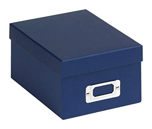 Walther Fotoalbum FB-115-L Aufbewahrungsbox Fun blau - Fotoalben Kategorie: Stilvolle Aufbewahrungsbox in Blau mit robustem Metallhalter – perfekt für die sichere Aufbewahrung Ihrer schönsten Erinnerungen.