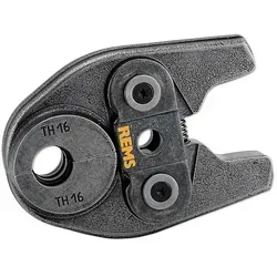 REMS Pressbacke / Presszange Mini TH 16 - Zubehör für Elektrowerkzeug, hochbelastbare Presszange aus geschmiedetem Spezialstahl für langlebige und sichere Pressverbindungen bis 100 kN.