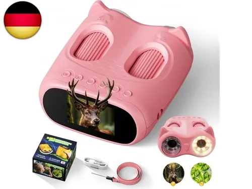 ARNSSIEN Digitalkamera mit 2-in-1 digitales mikroskop für Kinder & Teleskop