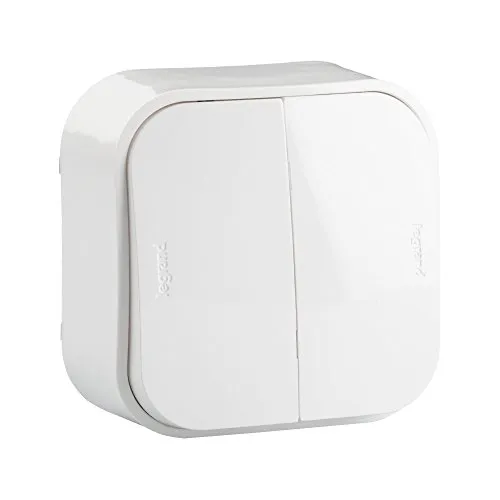 Legrand 782406 Lichtschalter, Wand, doppelt, weiß