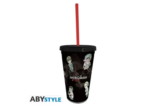 ABYstyle Tasse JUNJI ITO - Tumbler with straw - 470ml - Chibi Art