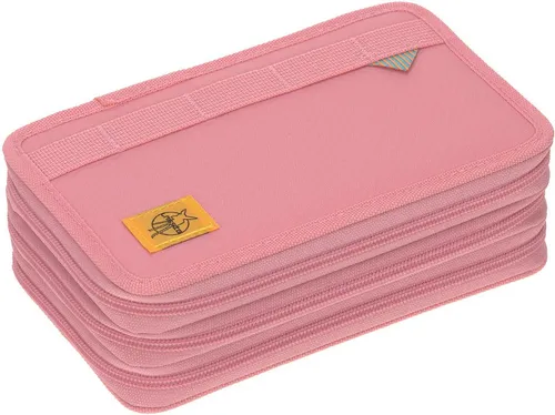 School Triple Federmäppchen Unique pink - Stylisches Federmäppchen in Pink, ideal für Schule und Freizeit, mit viel Platz für Stifte und Zubehör.