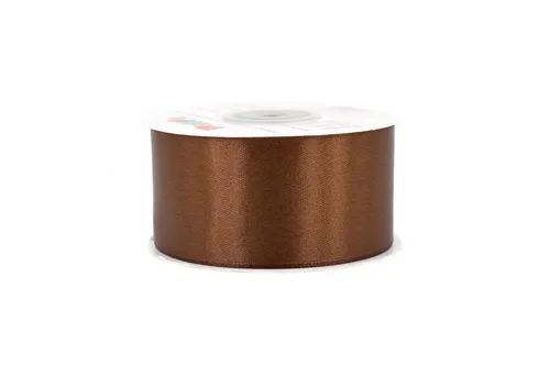 Creativery Satinband, Satinband 38mm x 25m Rolle Braun