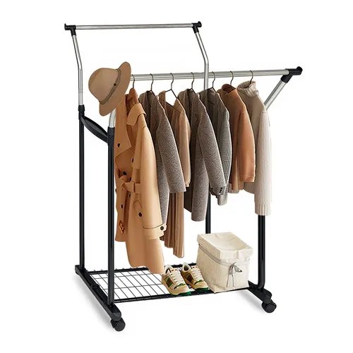 Relaxdays Kleiderständer Schwarz von Relaxdays