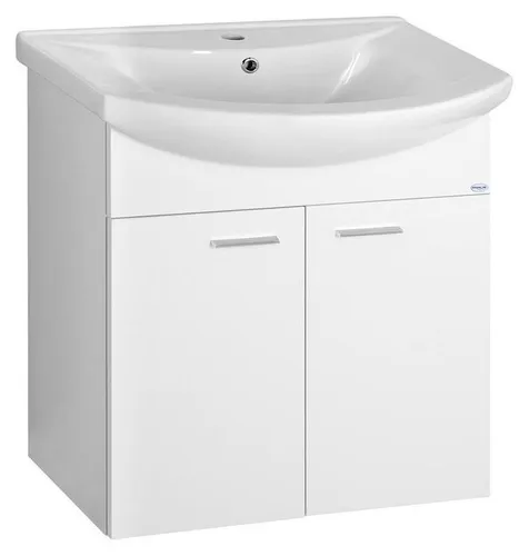 ZOJA Unterschrank 61,5x74x32,5cm, weiß, 2x Tür