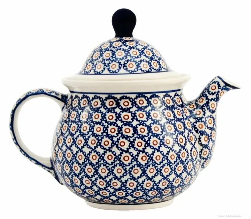 Bunzlauer Keramik 1,7L Teekanne – Vintage Tulpenform - Hochwertige Steinzeug Teekanne in Tulpenform, hitzebeständig und mikrowellengeeignet. Perfekt für 7 Tassen, handgefertigt und einzigartig im Design.