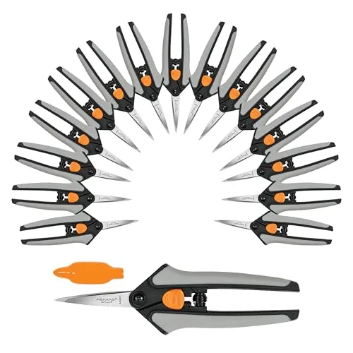 Fiskars 15-teiliges Gartenscheren-Set mit Mikrospitze