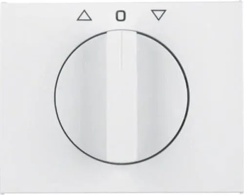 Berker Zentralstück mit Drehknopf 1077710900 f Jalousi. pw K.1 Abdeckung/Bedienelement für Installationsschalterprogramme 4011334507123