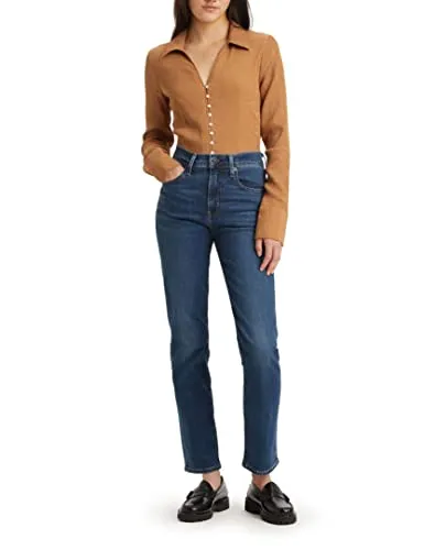 LEVI'S 724 High Rise Straight Jeans für Damen, Gr. 28, Länge 32 - Hochtaillierte Straight-Fit Jeans von Levi's® aus elastischem Denim für optimalen Komfort und Passform. Perfekt für einen lässigen Look.