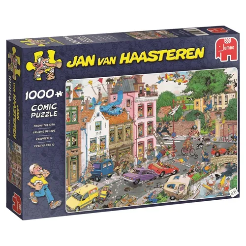 Jumbo 19069 Jan van Haasteren Freitag der 13. 1000 Teile Premium Puzzle