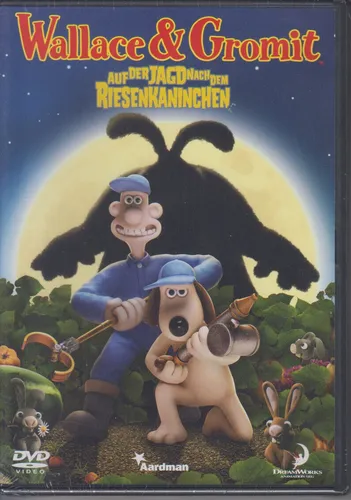 Wallace & Gromit auf der Jagd nach dem Riesenkaninchen DVD - Animierter Familienfilm auf DVD, ca. 81 Minuten Spieldauer, ideal für einen unterhaltsamen Filmabend mit der ganzen Familie.