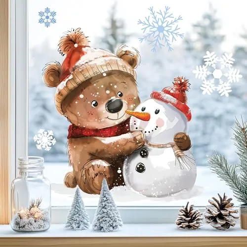 Sunnywall Fensterbilder Winter für Kinder von Sunnywall