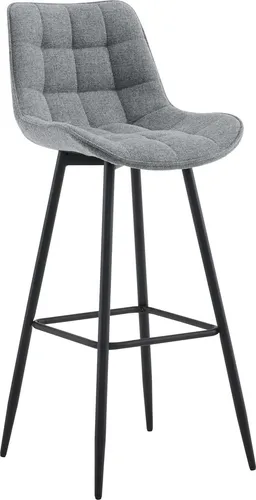 CLP Barhocker Dartford I Gepolsterter Barstuhl mit Metall-Gestell