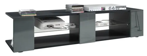 Vladon Lowboard Movie V2 - TV-Kommode mit 6 Fächern - TV-Halterungen mit modernem Design, hergestellt in Deutschland. Pflegeleichte Oberflächen und optionale LED-Beleuchtung für eine stilvolle Präsentation.