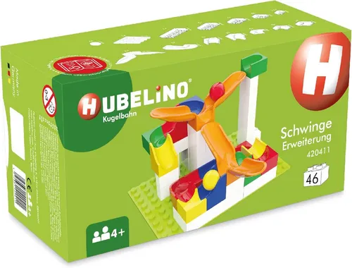 Hubelino Schwinge Erweiterung (420411) - Puzzles, Kugelbahn – Erweiterung für unendlichen Spielspaß, fördert Kreativität und motorische Fähigkeiten.