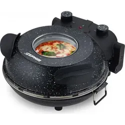 Zephir ZHC333 Mini-Ofen, Schwarz, 1200 W, für 1 Pizza