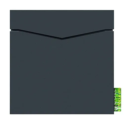 MOCAVI Box 710 Qualitäts-Briefkasten mit Zeitungsrolle - Wandbriefkasten aus verzinktem Stahl, wetterfest und rostfrei, mit elegantem Design und praktischem 10 Liter Fassungsvermögen.