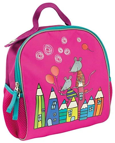 Eberhard Faber 577602 - Mini Kids Kindergartenrucksack in brombeer, Volumen ca. 7,5 Liter, Größe ca. 28 x 26 x 16 cm