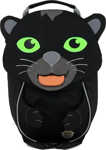 Affenzahn Kinderrucksack Small Panther - Ergonomisch und nachhaltig - Kindertaschen, ergonomischer Rucksack für Kinder von 1-3 Jahren, aus 50% recyceltem Material, mit tierischem Design und praktischem Namensschild.