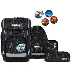 ergobag cubo light Schulranzen-Set 6-teilig - Schulranzen mit ultraleichtem Hugging-System für höchsten Tragekomfort, ideal für kleine Grundschulkinder. Inkl. Sportbeutel und befülltem Federmäppchen.