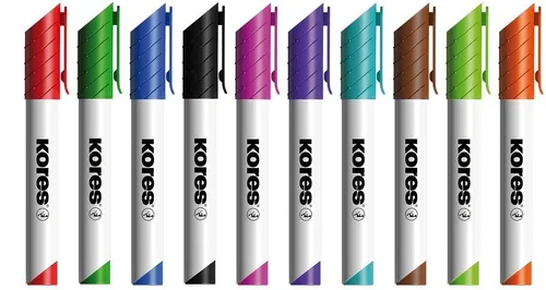 Kores Whiteboard Marker K MARKER XW2 Keilspitze 10er Etui