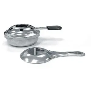 Hendi Brennpastenbehälter 111420, Edelstahl, 9,2 x 4 cm (ØxH), mit Deckel, tragbar, 2 Stück