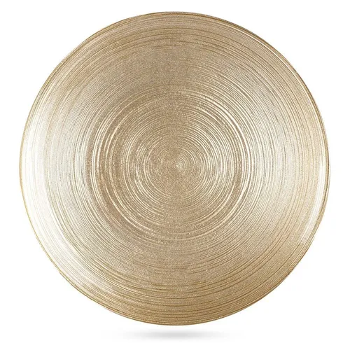 Dessertteller aus Goldglas 21 cm in gold von Vilde